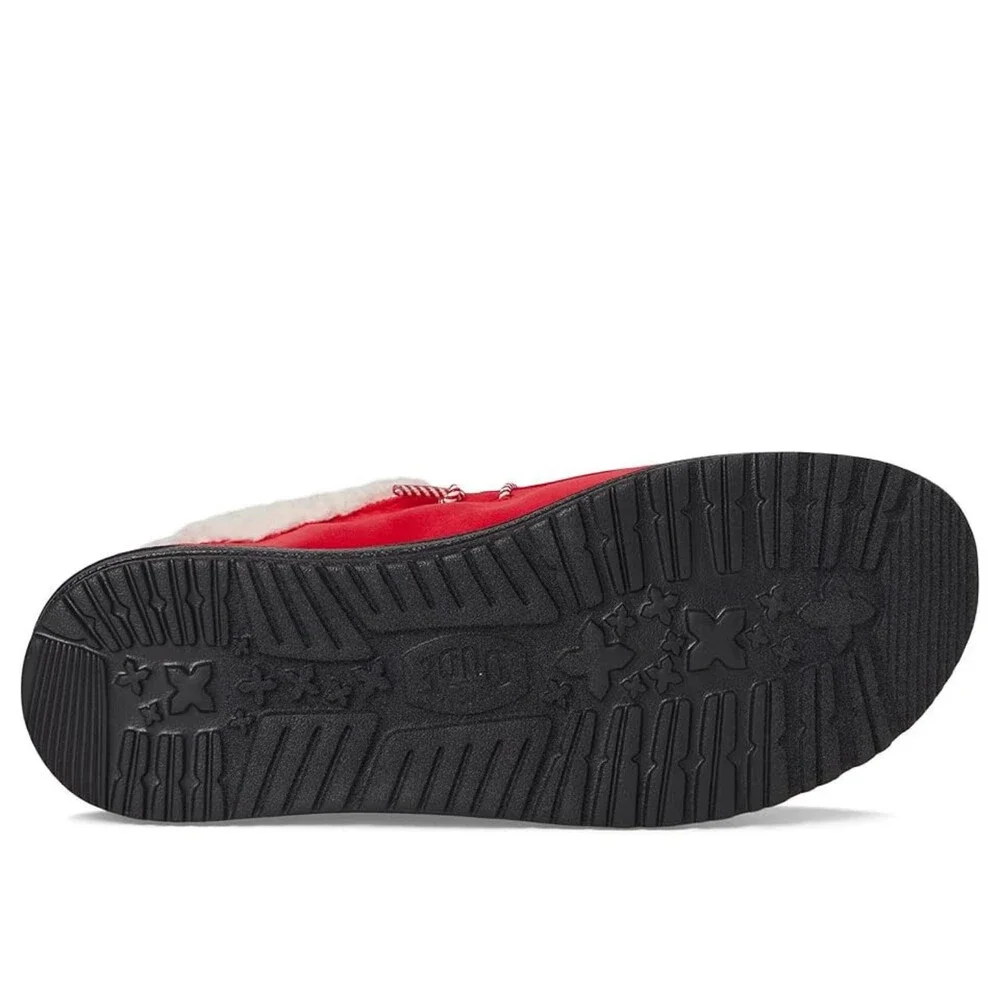 Hey Dude Wally Santa Claus 45313-610 Men's US 11 M Red Slip On Shoes ZOGG3681